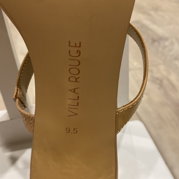 Villa Rouge Bass Slides, beige sandals for summer, Women's Sandals, women SZ 9.5 - Picture 7 of 7